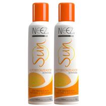Kit 2 Spray Autobronzeador Profissional Neez Sun Resultado Imediato Natural Bronze Sem Sol 150ml
