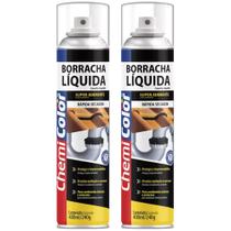 Kit 2 Spray Borracha Líquida 400ml Chemicolor Escolha A Cor
