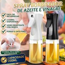 Kit 2 Spray Borrifador Pulverizador De Oleo Azeite e Vinagre de Vidro Para Saladas 200ml Kit 2 Spray Borrifador Pulverizador De Oleo Azeite e Vinagre de Vidro Para Saladas 200ml