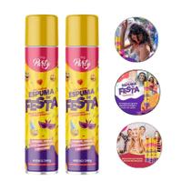 Kit 2 Spray Espuma Neve Artificial de Festa Carnaval Espuminha 400ml