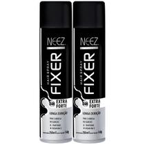 Kit 2 Spray Fixador De Cabelo Profissional Neez Laque Capilar Fixação Extra Forte 24 Horas 250ml
