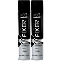 Kit 2 Spray Fixador De Cabelo Profissional Neez Laque Fixação Extra Forte Jato Seco 24 Horas 400ml Kit 2 Spray Fixador De Cabelo Profissional Neez Laque Fixação Extra Forte Jato Seco 24 Horas 400ml