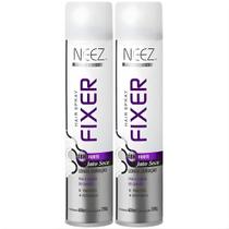 Kit 2 Spray Fixador De Cabelo Profissional Neez Laque Fixação Forte Jato Seco 18 Horas 400ml Kit 2 Spray Fixador De Cabelo Profissional Neez Laque Fixação Forte Jato Seco 18 Horas 400ml