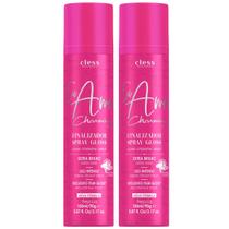 Kit 2 Spray Gloss Finalizador Eu Amo Charming Cless Brilho Liso Intenso Cabelo Hidratacao 150ml