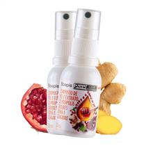 Kit 2 Spray Natural Mel e Própolis 30ml Romã e Gengibre