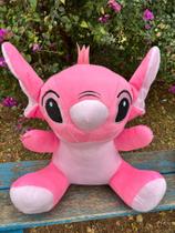 Kit 2 Stitch Pelúcia Grande 45cm Angel Presente Antialérgico