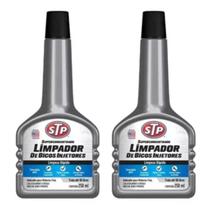 Kit 2 stp limpador de bicos injetores super concentrado tratamento combustivel flex alcool gasolina