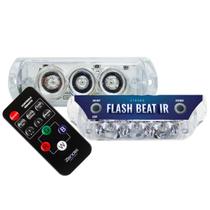 Kit 2 Strobo Flash Farol Rgb Caixa Bob Sound Beat Ritmico Musica Led's Com Central Eletrônica Interna