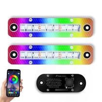 Kit 2 Strobo Som Automotivo Led Rítmico Bluetooth Deltrônica