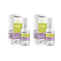 Kit 2 Strong Cães Gatos Imunidade Apetite Homeopet 30ml