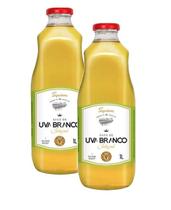 kit 2 Suco de Uva Branco Integral SuperBom Garrafa Vidro 1l