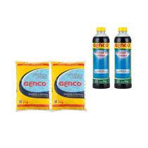 Kit 2 Sulfato de Aluminio + 2 Algicida de Choque Genco Kit 2 Sulfato de Aluminio + 2 Algicida de Choque Genco
