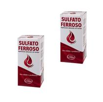 Kit 2 Sulfato Ferroso Xarope 120ml Sabor Chocolate - Natus