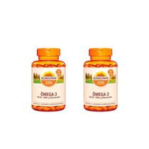 kit 2 Sundown Ômega 3 1000mg 60 Cápsulas cada envio muito rápido