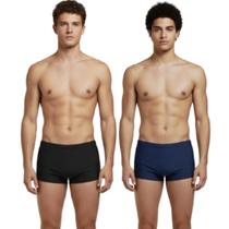 KIT 2 Sunga Box Básica Lisa Vekyo Confortavel Para Piscina Moda Praia Masculina KIT 2 Sunga Box Básica Lisa Vekyo Confortavel Para Piscina Moda Praia Masculina