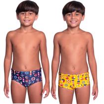 KIT 2 Sunga Infantil Box Molha e Aparece Estampa Vekyo Confortavel Piscina Moda Praia Infantil KIT 2 Sunga Infantil Box Molha e Aparece Estampa Vekyo Confortavel Piscina Moda Praia Infantil