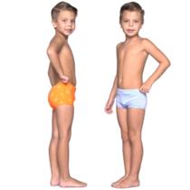 KIT 2 Sunga Infantil Slim Molha e Aparece Estampa WLS Modas Confortavel Moda Praia Infantil KIT 2 Sunga Infantil Slim Molha e Aparece Estampa WLS Modas Confortavel Moda Praia Infantil