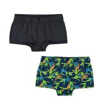 Kit 2 sunga infantil t-rex marinho preto boca grande Kit 2 sunga infantil t-rex marinho preto boca grande