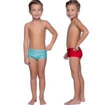 KIT 2 Sunga Juvenil Slim Básica WLS Modas Confortavel Para Verão Piscina Moda Praia Infantil