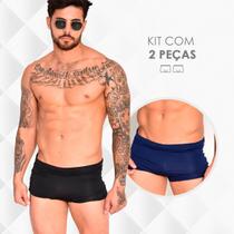 Kit 2 Sunga Masculina Lisa Boxer Premium com Proteção UV+50