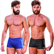 Kit 2 Sungas Boxer Tradicional e Com Bolso Masculina Adulta Praia Piscina Forrada Sem Bojo Cadarço Ajustável Logo Estampada Refletiva Short Banho Liso Kit 2 Sungas Boxer Tradicional e Com Bolso Masculina Adulta Praia Piscina Forrada Sem Bojo Cadarço Ajustável Logo Estampada Refletiva Short Banho Liso