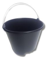 Kit 2 Super Balde Concreto Domestico Reforcado Alça Aço Preto 10 Litros