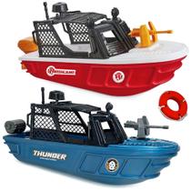Kit 2 Super Barcos de Brinquedo Lancha Flutuam de Verdade
