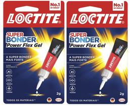 Kit 2 Super Bonder Gel Power Flex 2g Loctite Mais Eficiente