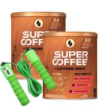 KIT 2 Super Coffee Original 220g +Corda de pular C/ Contador - Caffeine Army