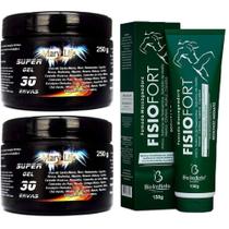 Kit 2 Super Gel 30 Ervas 250G + 1 Pomada Fisio Fort 150G