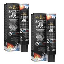 Kit 2 Super Gel Massageador 30 Ervas 150G - Mary Life