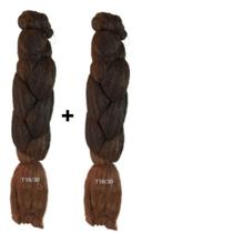 Kit 2 super jumbo braids 399 g -ser mulher