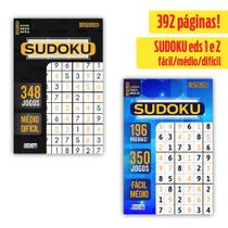 Kit 2 Super Livros Sudoku ed.01 - Fácil/Médio/Difícil 392 págs. Kit 2 Super Livros Sudoku ed.01 - Fácil/Médio/Difícil 392 págs.