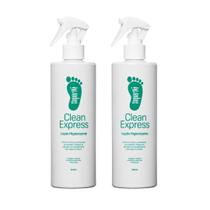 Kit 2 Super Pé Spray Loção Higienizante Clean Express 500ml