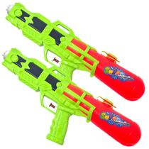KIT 2 Super Pistolas Arminha Grande Lança Agua 45cm Até 500ml Para Praia Piscina Lago KIT 2 Super Pistolas Arminha Grande Lança Agua 45cm Até 500ml Para Praia Piscina Lago