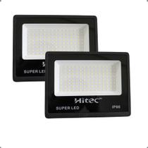 Kit 2 Super Refletor Led Hitec Forte Ip66 A Prova D'água Top Kit 2 Super Refletor Led Hitec Forte Ip66 A Prova D'água Top