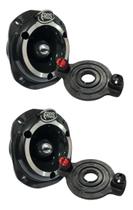 Kit 2 Super Tweeter Eros Eta 44 Preto 300w + 2 Reparo Eta44
