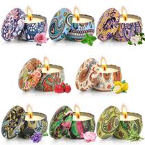 Kit 2 Super Velas Aromaticas Perfumadas Na Lata Vintage Cera