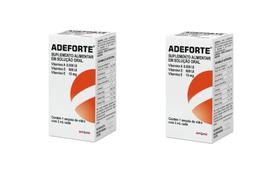 Kit 2 Suplemento Adeforte Solução Oral 1 Ampola 3mL - Gross