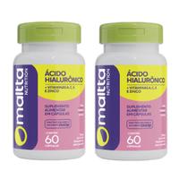 Kit 2 Suplemento Alimentar Acido Hialuronico + Vitaminas Com 60 - Maltta Kit 2 Suplemento Alimentar Acido Hialuronico + Vitaminas Com 60 - Maltta