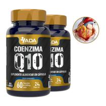 Kit 2 Suplemento Alimentar Coenzima Q10 Ubiquinona 120 Cápsulas Pura Vitamina Coq10 400mg Original