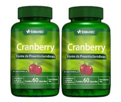 Kit 2 Suplemento Alimentar Cranberry 60 Cápsulas - Herbamed