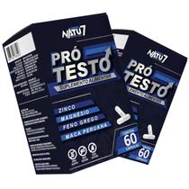 Kit 2 Suplemento Alimentar Pró Test 120 cápsulas Magnésio Zinco Cafeína Sem Sabor Vitamina Arginina Kit 2 Suplemento Alimentar Pró Test 120 cápsulas Magnésio Zinco Cafeína Sem Sabor Vitamina Arginina