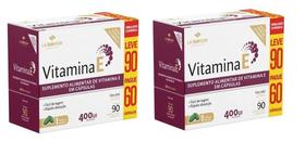 Kit 2 Suplemento Alimentar Vitamina E 90 Cps - La San Day Kit 2 Suplemento Alimentar Vitamina E 90 Cps - La San Day