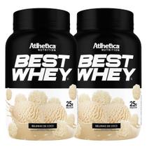 Kit 2 Suplemento Best Whey Iso Hidro Beijinho 900g Atlhetica