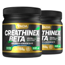 Kit 2 Suplemento Creatina Monohidratada e Beta Alanina 300g Massa Muscular Treino Pura Creathinex