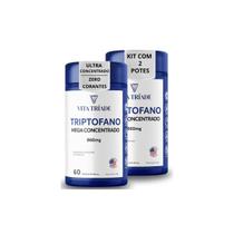Kit 2 Suplemento L-Triptofano 860mg Mega Concentrado 90 Cáps
