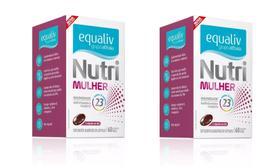 Kit 2 Suplemento Nutri Mulher Polivitamínico 60Cps - Equaliv Kit 2 Suplemento Nutri Mulher Polivitamínico 60Cps - Equaliv