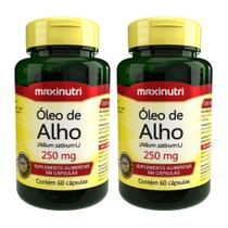 Kit 2 Suplemento Óleo de Alho 250mg 60 Capsulas Maxinutri