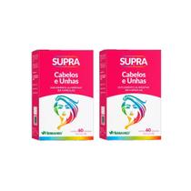 Kit 2 Suplemento Supra Cabelos E Unhas 60 Cápsulas Herbamed